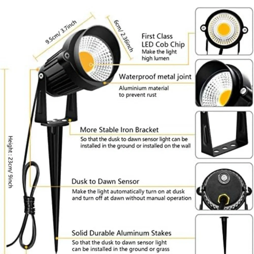10W Low Voltage Landscape Lights LED（8packs）